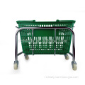 Cheap Price Stackable Shopping Basket Rack, Iron Basket Holder